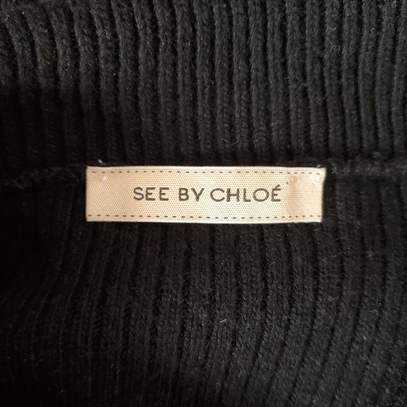 See by Chloe Longsleeve Wool Sweater Dress - Picture 5 of 6